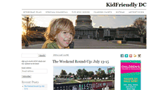 Desktop Screenshot of kidfriendlydc.com